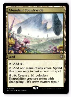 Abundant Countryside 22 Commander: Lorwyn Eclipsed Normal NM - Image 1