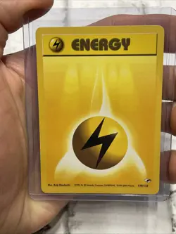 Pokemon TCG Gym Heroes - 130/132 Lightning Energy Card Vintage LP/NM Nintendo - Image 1