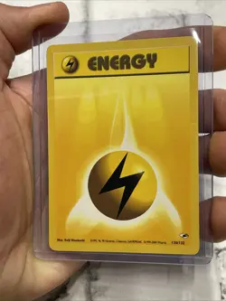Pokemon TCG Gym Heroes - 130/132 Lightning Energy Card Vintage LP/NM Nintendo - Image 2