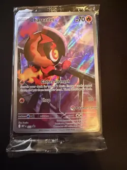 SEALED Pokemon Charcadet 022 Phantasmal Flames Pokemon Center Stamped - Image 1