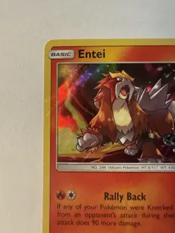 NewEntei SM219 Black Star Promos S&M Cosmic Eclipse Stamped Holo Pokemon 2019 NM - Image 2