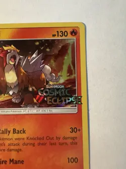 NewEntei SM219 Black Star Promos S&M Cosmic Eclipse Stamped Holo Pokemon 2019 NM - Image 3