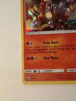NewEntei SM219 Black Star Promos S&M Cosmic Eclipse Stamped Holo Pokemon 2019 NM - Image 5