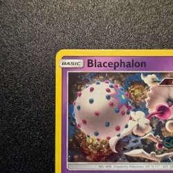 Pokemon Cosmic Eclipse Blacephalon (SM221) Stamped Promo Light Play - Image 2