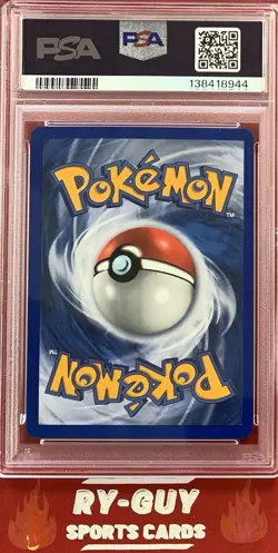 2001 POKEMON GAME 3 MOVIE PROMO REVERSE HOLO ENTEI #34 PSA 8 - Image 2