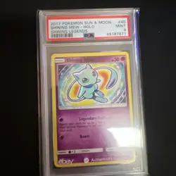 2017 Pokemon Sun & Moon Shining Legends #40 Shining Mew Shining Legends PSA 9 - Image 1