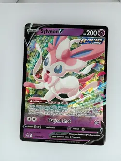 2019 Pokemon SWSH Black Star Sylveon V SWSH202 NM - Image 1