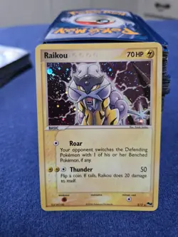Pokemon TCG Raikou Holo 3/17 POP Series 2 Rare LP+ - Image 1
