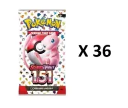 36x Pokemon 151 Factory Sealed Booster Packs - Image 3