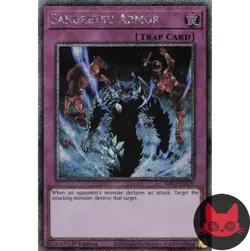 Yugioh Sakuretsu Armor RA03-EN130 Platinum Secret Rare 1st Edition NM - Image 1