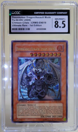 2009 YuGiOh CRMS-EN019 Doomkaiser Dragon Assault Mode Ultimate Rare CGC 8.5 - Image 2