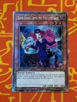 YUGIOH TOUR GUIDE FROM THE UNDERWORLD PLATINUM SECRET RARE 1ST NM RA04-EN157 - Image 1