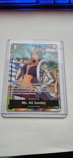 ONE PIECE ALT ART MS. ALL SUNDAY THE AZURE SEA'S SEVEN OP14-084 ALTERNATE ART OP - Image 1