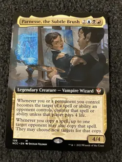 Magic The Gathering MTG - Parnesse, The Subtle Brush (Borderless) - SNC - Image 1