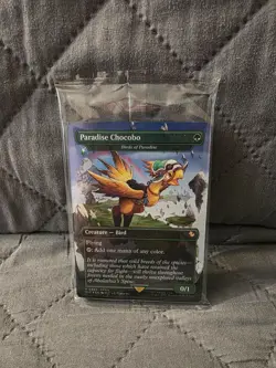 Paradise Chocobo, Birds of Paradise (Borderless) FF 483 FOIL+ Foil Lands SEALED - Image 1