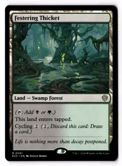 Festering Thicket 61 Commander: Lorwyn Eclipsed Normal NM - Image 1