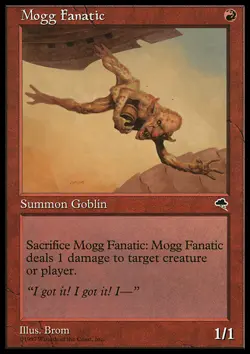 MTG Magic the Gathering Mogg Fanatic (190/350) Tempest MP - Image 1