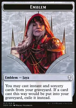 MTG Magic the Gathering Emblem - Jaya Ballard (15/296) Dominaria LP - Image 1