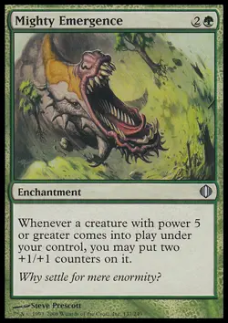 MTG Magic the Gathering Mighty Emergence (137/260) Shards of Alara LP - Image 1