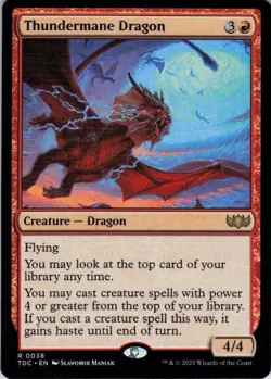 MTG Thundermane Dragon (38) | NM | Commander: Tarkir: Dragonstorm {TDC} - Image 1