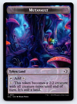 Mutavault | Elk - NONFOIL Double Sided Token - Lorwyn Eclipsed MTG - Image 1