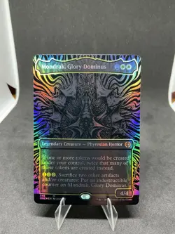 Mondrak, Glory Dominus (Oil Slick Raised Foil) Phyrexia: All Will Be One Foil - Image 1