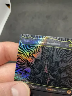 Mondrak, Glory Dominus (Oil Slick Raised Foil) Phyrexia: All Will Be One Foil - Image 3