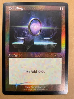 MTG 1x FOIL RETRO Sol Ring Love Your LGS 2022 PROMO Magic the Gathering x1 NM - Image 1