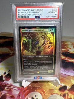 PSA 10 MTG Secret Lair BLANKA Ferocious Friend Foil Mtg Steet FIghter - Image 1