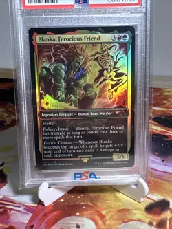 PSA 10 MTG Secret Lair BLANKA Ferocious Friend Foil Mtg Steet FIghter - Image 2