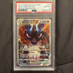 2023 POKEMON SWSH BLACK STAR PROMO #291 FULL ART/LUCARIO VSTAR PSA 10 - Image 1