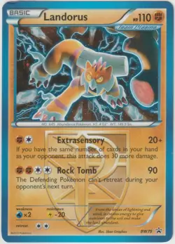 2012 Pokemon Black Star Promos Landorus #BW79 Rare wow - Image 1