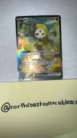 Meloetta ex 167/086 SIR Holo - Sv: Black Bolt - Pokemon TCG - NM - Image 3