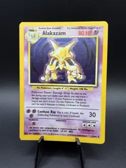 Pokemon TCG Alakazam Base Set 1/102 Holo 1999-2000 Wizards Base Set Copyright... - Image 1