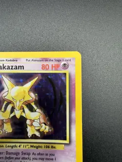 Pokemon TCG Alakazam Base Set 1/102 Holo 1999-2000 Wizards Base Set Copyright... - Image 5