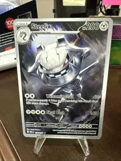 Pokemon TCG Steelix Illustration Rare Card Full Art Mega Evolution 150/133 - Image 1