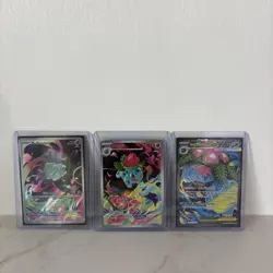 Pokemon Venusaur Evolution Line Set Bulbasaur Ivysaur Mega Venusaur EX - Image 1