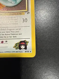 Pokemon TCG Erika's Dragonair Gym Heroes 4/132 Holo Unlimited Rare - Image 3