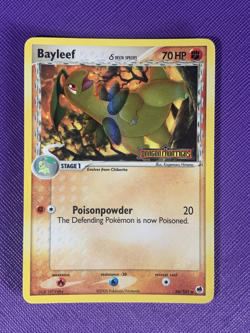 Bayleef (Delta Species) 26/101 Dragon Frontiers Reverse Holo Pokemon Card LP - Image 1