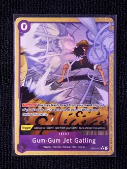 Gum-Gum Jet Gatling (Alternate Art) OP03-072 NM R (EN) - Pokemon TCG Premium Boo - Image 1