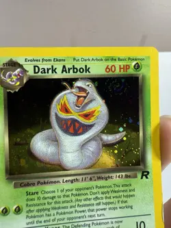 Pokemon Vintage WOTC Dark Arbok 2/82 Team Rocket Holo Rare Unlimited - Image 4