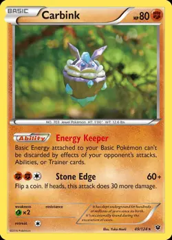 Pokemon Carbink (49/125) Fates Collide LP - Image 1