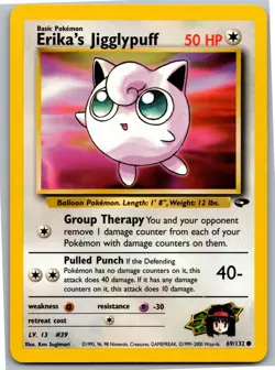 Erika's Jigglypuff - Gym Challenge 069/132 - Common - NM Pokemon TCG - Image 1