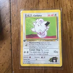 Pokemon TCG Erika's Clefairy Gym Heroes 25/132 First Edition (hp) - Image 1