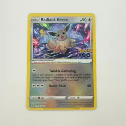 Pokemon GO Radiant Eevee SWSH230 Sword & Shield Promo Holo NM - Image 1