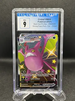 Crobat Vmax Black Star Promo Premium Collection Shining Fates Mint 9 CGC Pokemon - Image 1