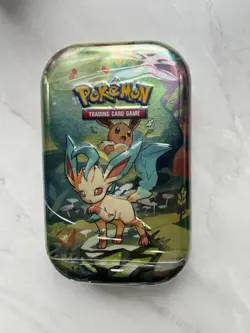 Pokemon TCG Prismatic Evolutions Mini Tin with Leafeon New and Sealed - Image 1