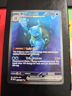 Pokemon TCG Blastoise ex 200/165 Scarlet & Violet 151 Holo Special Illustration - Image 1