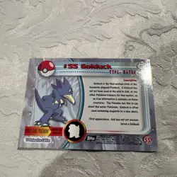 1999 Topps Pokemon Chrome Cards (4), Golduck, Jynx, Slowpole, Mankey, Read - Image 3