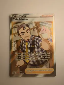 Pokemon TCG Cafe Master TG25/TG30 Trainer Brilliant Stars Full Art Holo Rare - Image 1